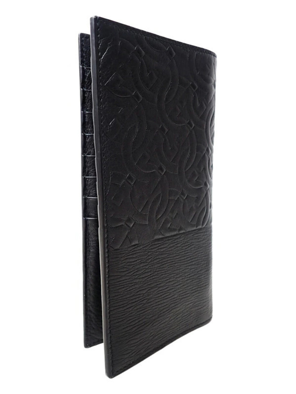 Salvatore Ferragamo Monogram Ferragamo Wallet fold Long Bi Gancini Brown